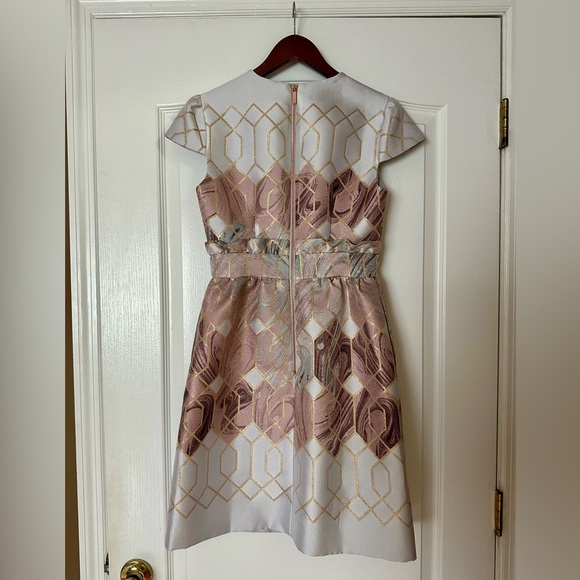 Ted Baker Ingrida Sea of Clouds Tulip Dress Size 1 - Picture 4 of 4
